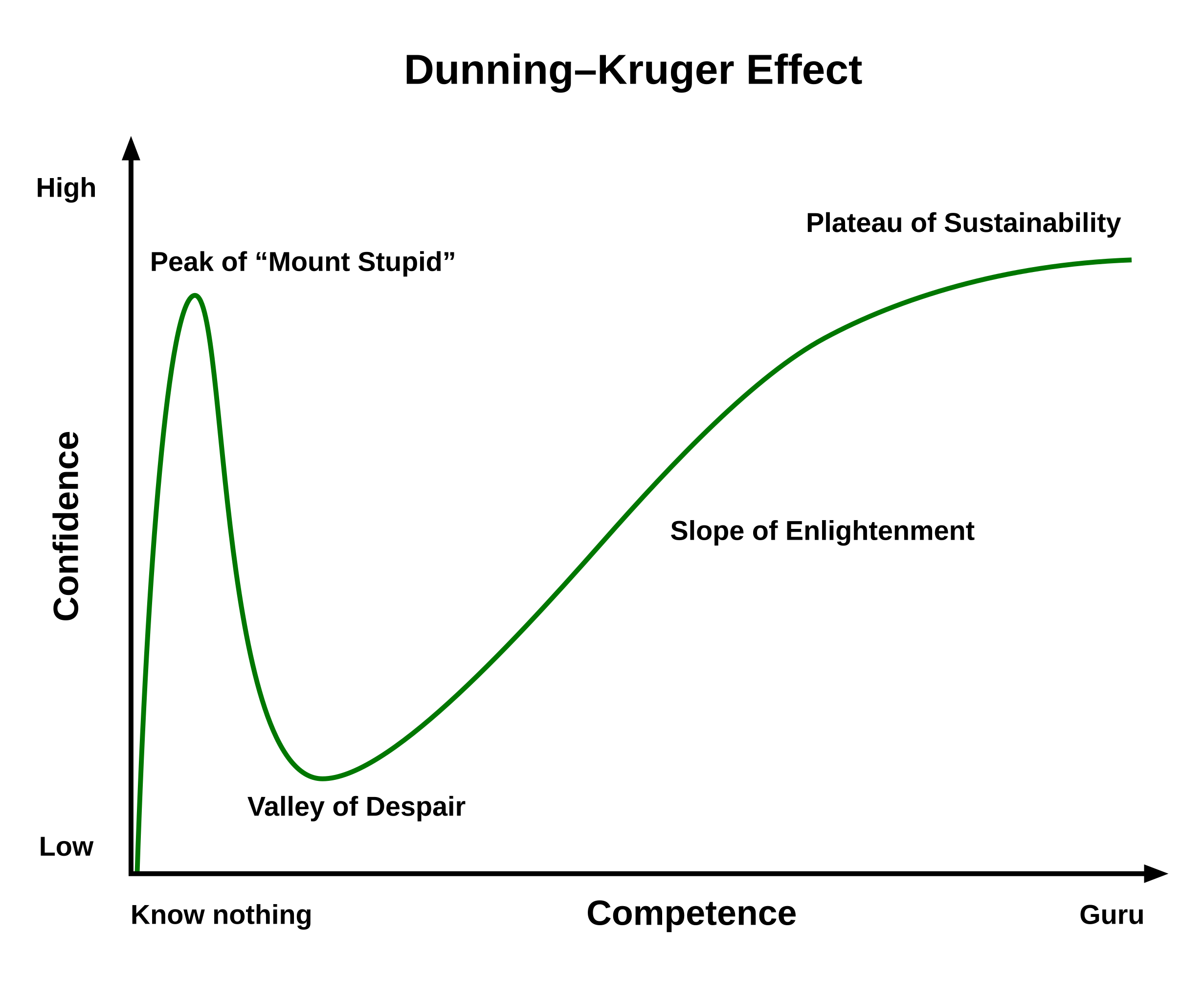 Dunning-Kruger Effect Curve